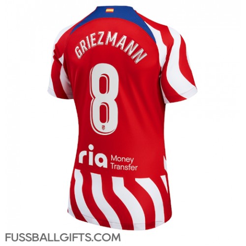 Atletico Madrid Antoine Griezmann #8 Fußballbekleidung Heimtrikot Damen 2022-23 Kurzarm